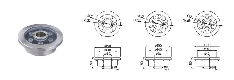 XYH new design outdoor waterproof swimming pool lights