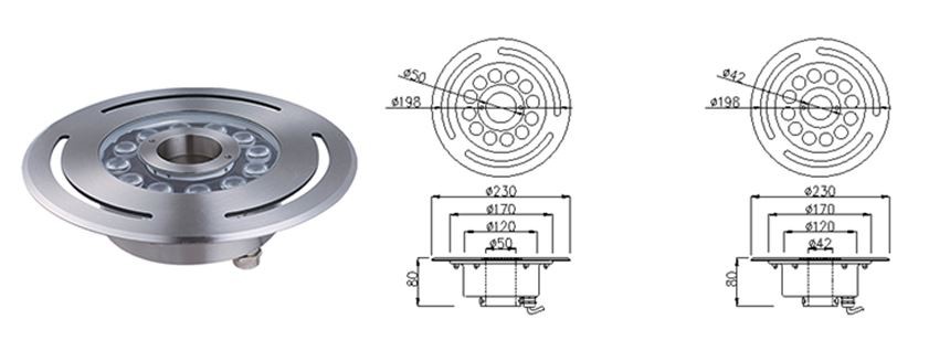china Fountain light underwater fountain lights and nozzles underwater led lights for fountains price